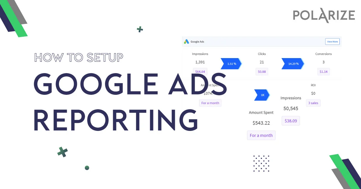 How to set up Google Ads reporting in our dashboard?