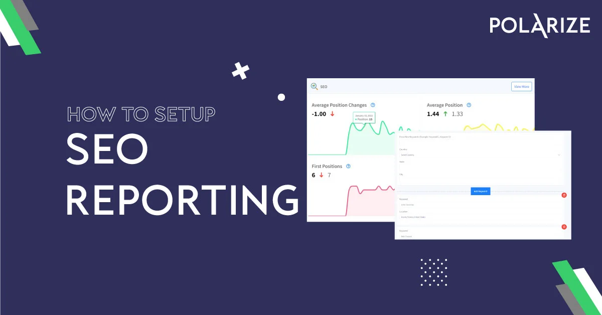 How to set up SEO reporting in our Dashboard?